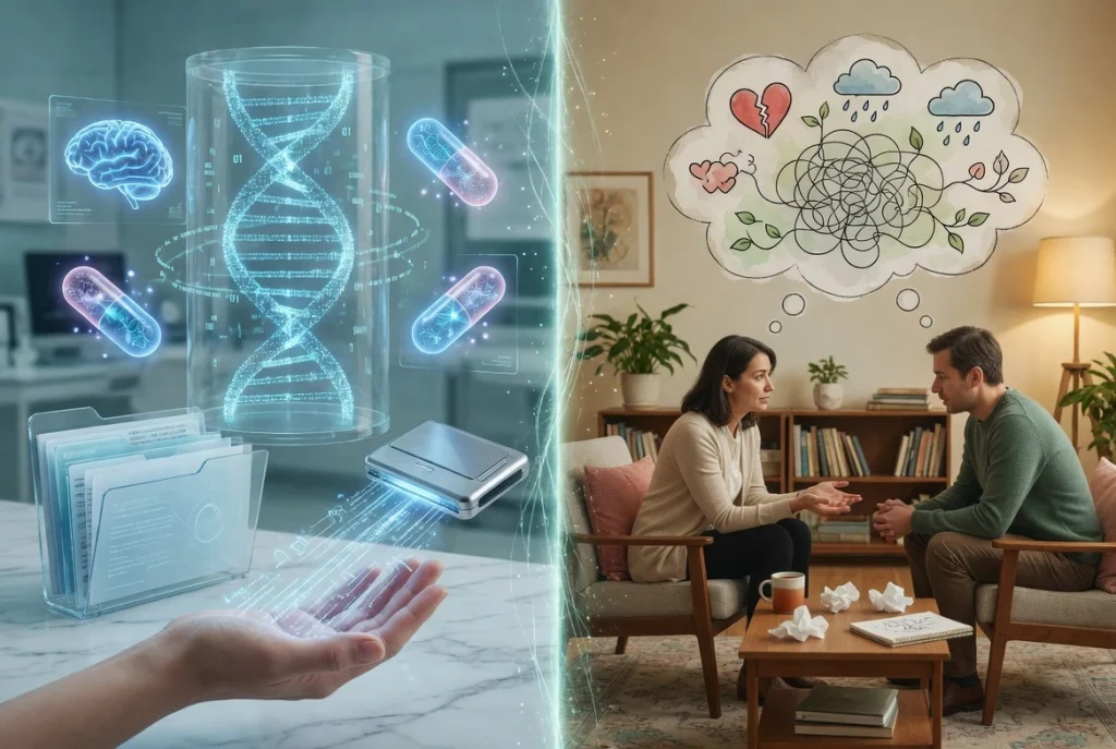 information medicine vs. talk therapy