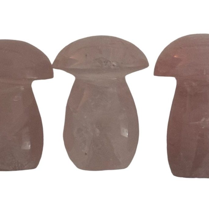 Rose Quartz mushrooms